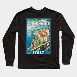 Sorrento Italy Mediterranean Paradise Travel Art Long Sleeve T-Shirt